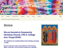 Tablet Screenshot of guardianangelscatholiccommunity.org